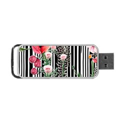 Tropical Paradise - Watercolor Botanical Flowers Portable Usb Flash (two Sides) by GardenOfOphir