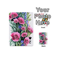 Attention-getting Watercolor Flowers Playing Cards 54 Designs (mini) by GardenOfOphir