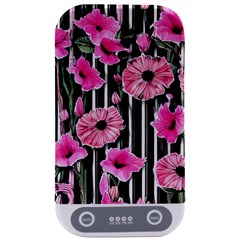 Black Stripes Beautifully Watercolor Flowers Sterilizers by GardenOfOphir