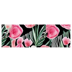 Expressive Watercolor Flowers Botanical Foliage Banner And Sign 12  X 4  by GardenOfOphir