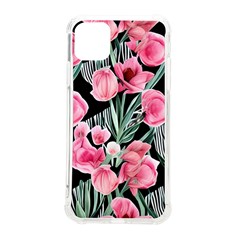 Expressive Watercolor Flowers Botanical Foliage Iphone 11 Pro Max 6 5 Inch Tpu Uv Print Case by GardenOfOphir