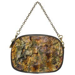 Rusty Orange Abstract Surface Chain Purse (one Side) by dflcprintsclothing