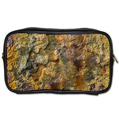 Rusty Orange Abstract Surface Toiletries Bag (two Sides) by dflcprintsclothing