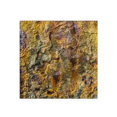 Rusty Orange Abstract Surface Satin Bandana Scarf 22  X 22  by dflcprintsclothing