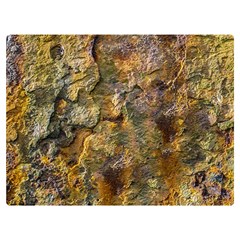 Rusty Orange Abstract Surface One Side Premium Plush Fleece Blanket (extra Small) by dflcprintsclothing