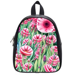 Cute Watercolor Flowers And Foliage School Bag (small) by GardenOfOphir