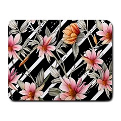Celestial Watercolor Flowers Small Mousepad by GardenOfOphir