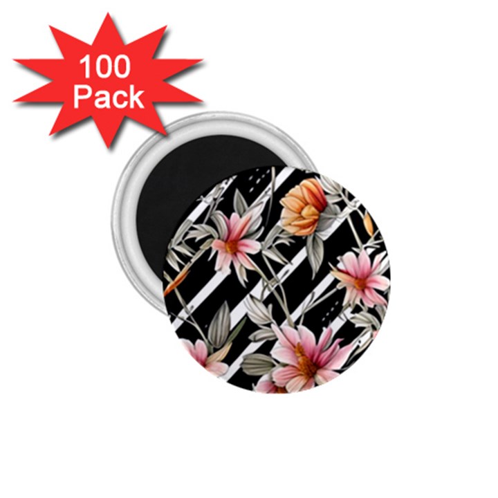 Celestial Watercolor Flowers 1.75  Magnets (100 pack) 