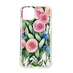 County Charm – Watercolor Flowers Botanical iPhone 11 Pro 5.8 Inch TPU UV Print Case Front