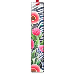 Cherished Blooms – Watercolor Flowers Botanical Large Book Marks by GardenOfOphir