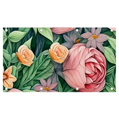 Darling And Dazzling Watercolor Flowers Banner And Sign 7  X 4  by GardenOfOphir