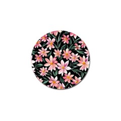 Classy Botanicals – Watercolor Flowers Botanical Golf Ball Marker (10 Pack) by GardenOfOphir