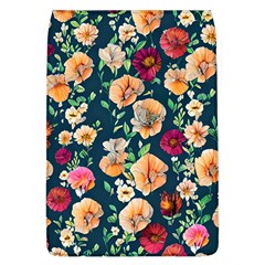 Charming Foliage – Watercolor Flowers Botanical Removable Flap Cover (l) by GardenOfOphir