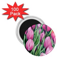 Cheerful Watercolor Flowers 1 75  Magnets (100 Pack)  by GardenOfOphir