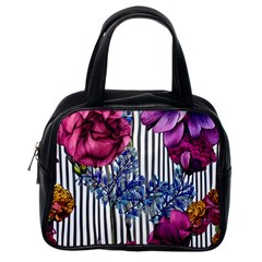 Dazzling Watercolor Flowers Classic Handbag (one Side) by GardenOfOphir