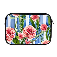 Chic Watercolor Flowers Apple Macbook Pro 17  Zipper Case by GardenOfOphir