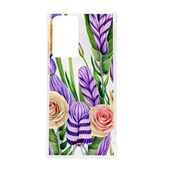 Classy Watercolor Flowers Samsung Galaxy Note 20 Ultra Tpu Uv Case by GardenOfOphir