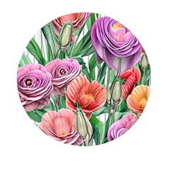 Captivating Watercolor Flowers Mini Round Pill Box (pack Of 3) by GardenOfOphir