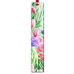 Exquisite Watercolor Flowers Large Book Marks by GardenOfOphir