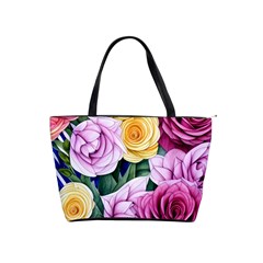 Cherished Watercolor Flowers Classic Shoulder Handbag by GardenOfOphir