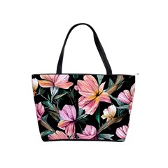 Charming Watercolor Flowers Classic Shoulder Handbag by GardenOfOphir