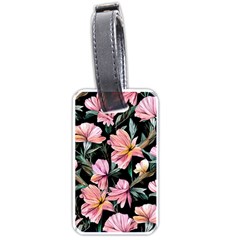 Charming Watercolor Flowers Luggage Tag (one Side) by GardenOfOphir