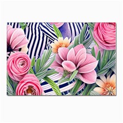 Luxurious Watercolor Flowers Postcards 5  X 7  (pkg Of 10) by GardenOfOphir