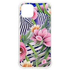 Luxurious Watercolor Flowers Iphone 12/12 Pro Tpu Uv Print Case by GardenOfOphir