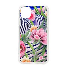 Luxurious Watercolor Flowers Iphone 11 Tpu Uv Print Case by GardenOfOphir