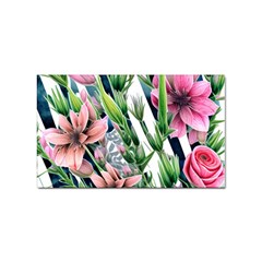 Sumptuous Watercolor Flowers Sticker Rectangular (10 Pack) by GardenOfOphir