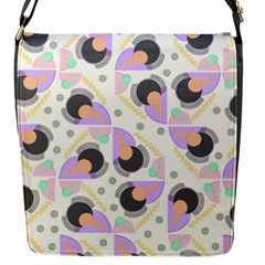 Pattern Pastel Drawing Art Flap Closure Messenger Bag (s)