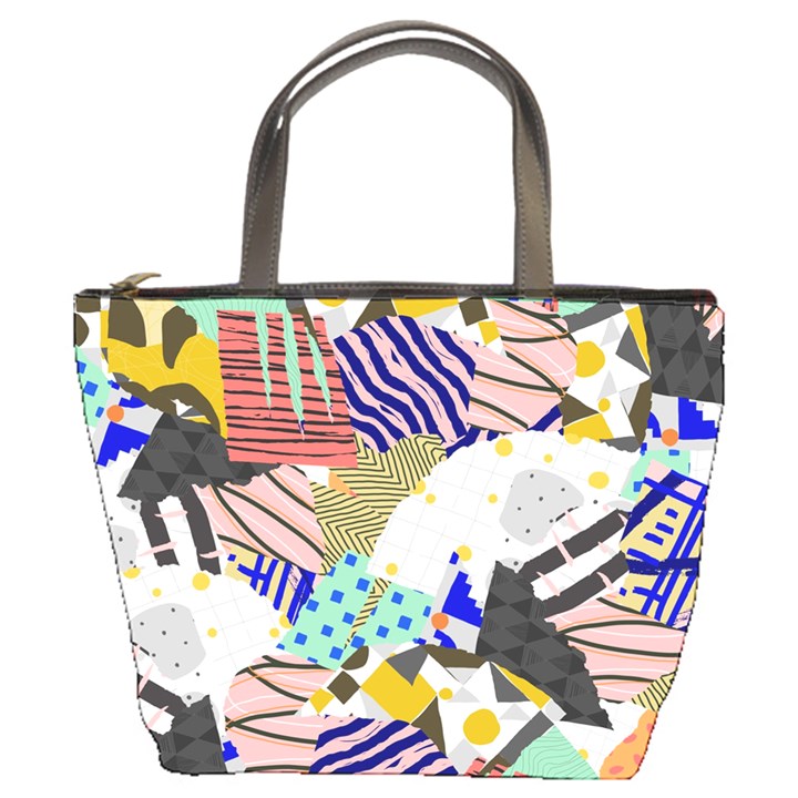 Digital Paper Scrapbooking Abstract Bucket Bag