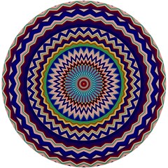 Kaleidoscope Geometric Circles Uv Print Round Tile Coaster