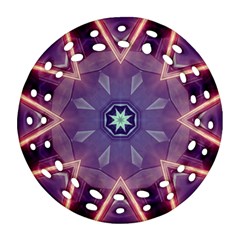 Abstract Glow Kaleidoscopic Light Ornament (round Filigree)