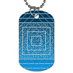 Network Social Abstract Dog Tag (two Sides)