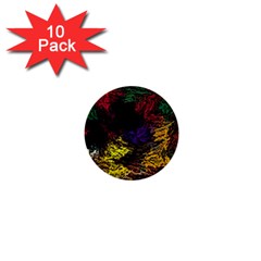 Abstract Painting Colorful 1  Mini Buttons (10 Pack) 