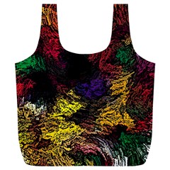 Abstract Painting Colorful Full Print Recycle Bag (xl)