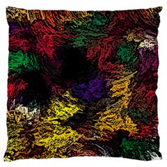 Abstract Painting Colorful Standard Premium Plush Fleece Cushion Case (two Sides)