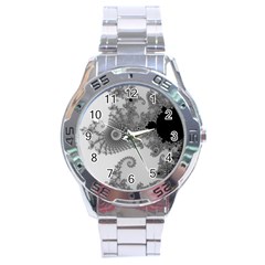 Apple Males Almond Bread Abstract Stainless Steel Analogue Watch by Ravend