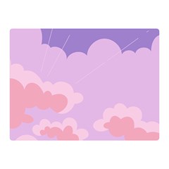 Sky Nature Sunset Clouds Space Fantasy Sunrise Premium Plush Fleece Blanket (mini)