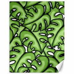 Leaves Nature Monstera Seamless Pattern Repeating Canvas 12  X 16 