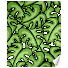 Leaves Nature Monstera Seamless Pattern Repeating Canvas 16  X 20 