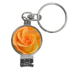 Flower Plant Rose Nature Garden Orange Macro Nail Clippers Key Chain