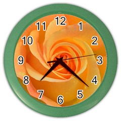 Flower Plant Rose Nature Garden Orange Macro Color Wall Clock