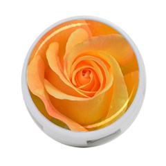Flower Plant Rose Nature Garden Orange Macro 4-Port USB Hub (Two Sides)