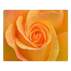 Flower Plant Rose Nature Garden Orange Macro Premium Plush Fleece Blanket (Large)