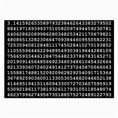 Pi Circle Diameter Circumference Ratio Radius Large Glasses Cloth (2 Sides)