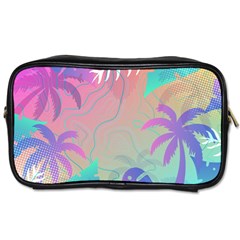 Palm Trees Leaves Plants Tropical Wreath Toiletries Bag (one Side) by Ravend