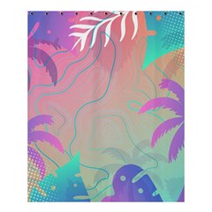 Palm Trees Leaves Plants Tropical Wreath Shower Curtain 60  X 72  (medium) 