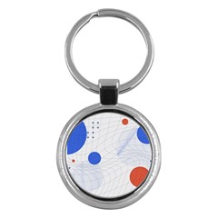 Computer Network Technology Digital Science Fiction Key Chain (round) by Ravend